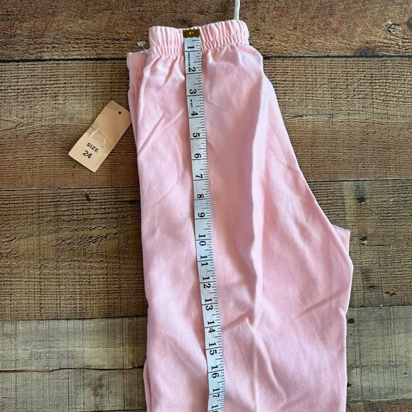 Vintage Property Of Women's Pink Straight Leg Drawstring Pants -24 - Picture 11 of 13